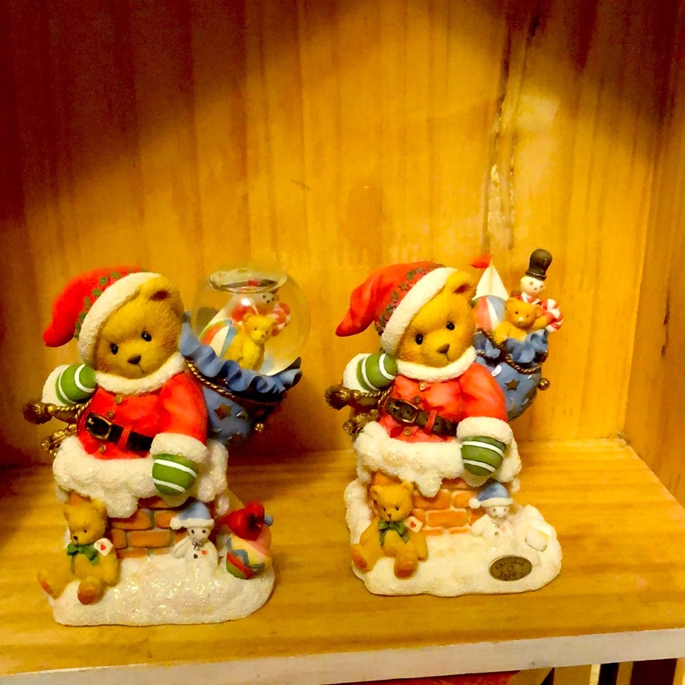Cherished Teddies lot of 2 Santa’s